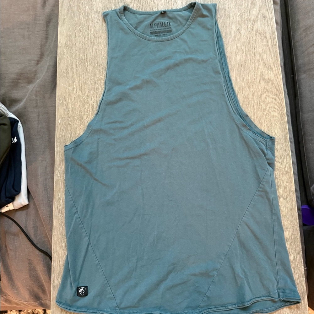 Alphalete Men's Teal Tank Top